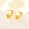 Rack Plating Brass Cuff Earrings for Women EJEW-H091-17G-5