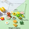 16Pcs 16 Styles Food Grade Eco-Friendly Silicone Focal Beads SIL-CJ0001-27-9