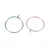 Ion Plating(IP) 316L Surgical Stainless Steel Hoop Earring Findings LS-STAS-D164-05M-2