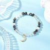 Brass Micro Pave Cubic Zirconia Charm Bracelets BJEW-JB12230-02-1