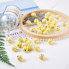 Natural Wooden Beads WOOD-TAC0010-05G-5