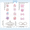 2Pcs 2 Styles Alloy Hair Barrettes PHAR-DR0001-01-2