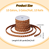 12 Rolls 12 Colors Faux Suede Cord LW-FH0001-01A-2