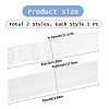 4 Yards 2 Styles Milk Fiber Lace Trim Ribbon OCOR-CY0001-08A-2