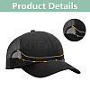 8Pcs Iron & 304 Stainless Steel & Aluminum Chain Baseball Cap Chains HJEW-DC00070-4