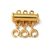 3-Strand 6-Hole Alloy Magnetic Slide Lock Clasps FIND-TAC0014-69A-G-1