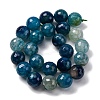 Natural Dragon Veins Agate(Dyed & Heated) Beads Strands G-K390-A07-01-4