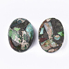 Synthetic Gold Line Regalite/Imperial Jasper/Sea Sediment Jasper Cabochons G-S329-079B-2