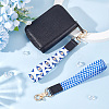 2Pcs 2 Colors Nylon Hand Wrist Lanyard for Phone Decoration Key Chain FIND-GO0001-01B-4