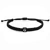 Cube with Letter Pattern Resin Beads Braided Bead Bracelets FS-WGC1D79-08-1