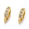 Brass Micro Pave Cubic Zirconia Tube Bails ZIRC-H119-11G-1