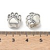 Tibetan Style Zinc Alloy Dog Paw Prints European Beads LS-X-MPDL-R038-008AS-RS-4