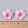 Flower Acrylic Bead Caps X-SACR-T017-51C-4