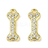 Brass Micro Pave Clear Cubic Zirconia Pendants KK-L238-03G-1
