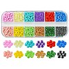 54G 12 Colors Baking Paint & Transparent Glass Seed Beads SEED-FS0001-19-1