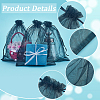 50pcs Large Organza Pouches Portable Shoes Bag Travel Storage Drawstring Bags OP-SP0001-03C-02-5