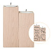 Wood Candle Holder AJEW-WH0268-002-4