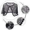 Detachable Polyester Bridal Lace Shawls AJEW-WH0248-14A-4
