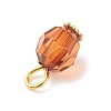 Faceted Transparent Acrylic Charms PALLOY-JF01602-4