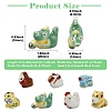 14Pcs 7 Styles Handmade Porcelain Beads PORC-CJ0001-40-2