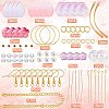 DIY Flower Long Dangle Earring Making Kits DIY-SC0019-65-2