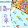 60Pcs 6 Colors Luminous Resin Lizard Figurines DJEW-CJ0001-16-2