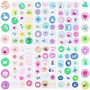 6 Sheets 6 Styles PVC Adhesive Wax Seal Stickers Set STIC-CP0001-15-1