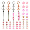 Valentine's Day DIY Beadable Keychain Making Kit DIY-TA0006-66-1