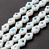 Handmade Evil Eye Lampwork Beads Strands LAMP-F024-02B-3