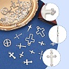 60Pcs 10 Styles 201 and 304 Stainless Steel Pendants STAS-FS0001-91-2