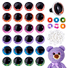 48Pcs 6 Colors Resin Safety Craft Eye DIY-PH0030-99A-1