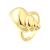 Brass Cuff Rings for Women RJEW-F184-08D-G-2
