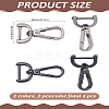 4Pcs 2 Colors Alloy Swivel Clasps DIY-LP0002-04-2
