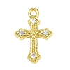 Brass Micro Pave Clear Cubic Zirconia Pendants LS-KK-L238-13G-1