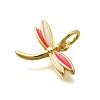 Brass with Enamel Pendants KK-D295-23G-2