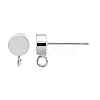Brass Stud Earring Findings KK-T038-293P-3