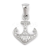 304 Stainless Steel Micro Pave Cubic Zirconia Pendants STAS-D112-03P-05-1