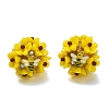 Polymer Clay Rhinestone Beads with Resin X-RESI-Z045-04-1