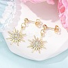 Alloy Crystal Rhinestone Dangle Stud Earrings EJEW-JE06657-02-2