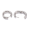 Tarnish Resistant 201 Stainless Steel Huggie Hoop Earrings EJEW-L256-05P-P-3