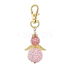 Angel Glass Seed Bead Pendant Decorations HJEW-MZ00088-3