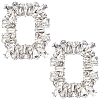 2Pcs Alloy Shoe Buckle Clips FIND-GF0002-79-1