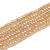 Electroplate Glass Beads Strands EGLA-Q112-D09-1