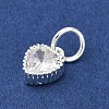 Brass Micro Pave Cubic Zirconia Pendants KK-H204-01S-05-2
