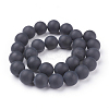 Natural Black Agate Beads Strands G-D543-14mm-2