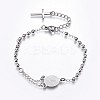 Tarnish Resistant 201 Stainless Steel Charm Bracelets LS-BJEW-P258-15P-1