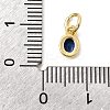 Brass Cubic Zirconia Charms KK-G554-02A-02-3