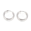 Tarnish Resistant 304 Stainless Steel Huggie Hoop Earrings EJEW-F111B-21mm-P-1