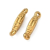 304 Stainless Steel Textured Rectangle Links Connector Charms STAS-D211-01A-G-2
