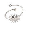 Non-Tarnish 304 Stainless Steel Open Cuff Ring RJEW-M167-09C-P-2